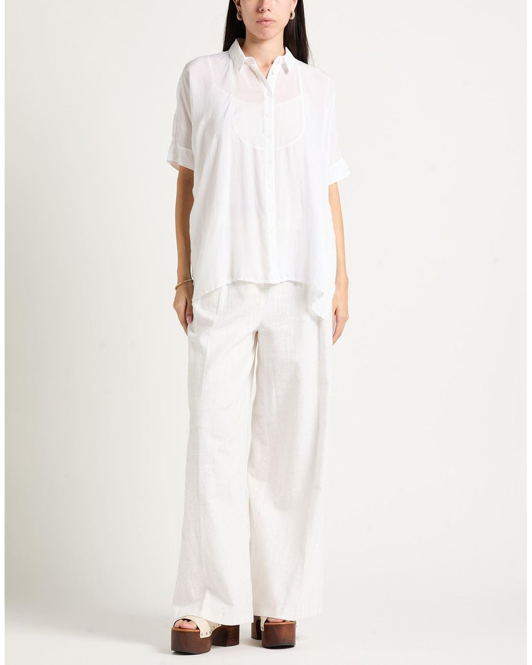 European Culture White Shirt