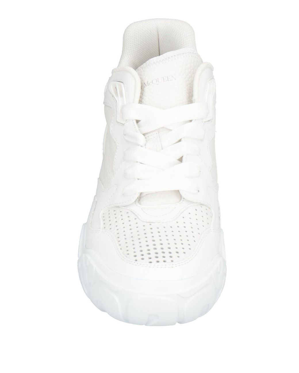 McQueen White Sneakers Soft Leather for men