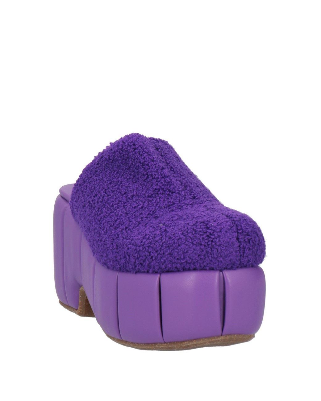 THEMOIRÈ Purple Mules & Clogs Textile Fibers