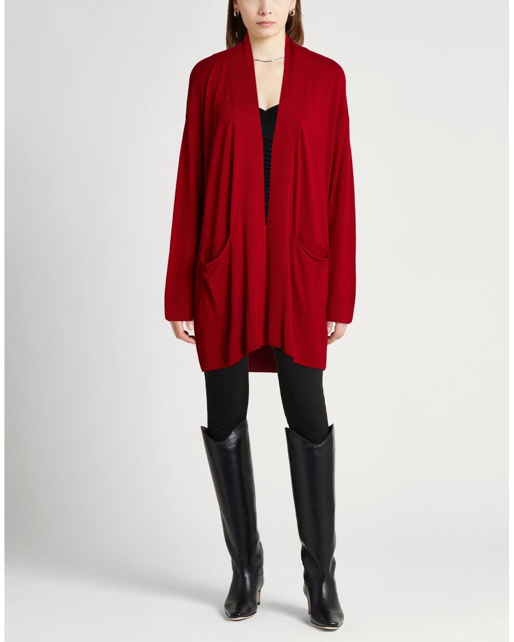 120% Lino Red Cardigan