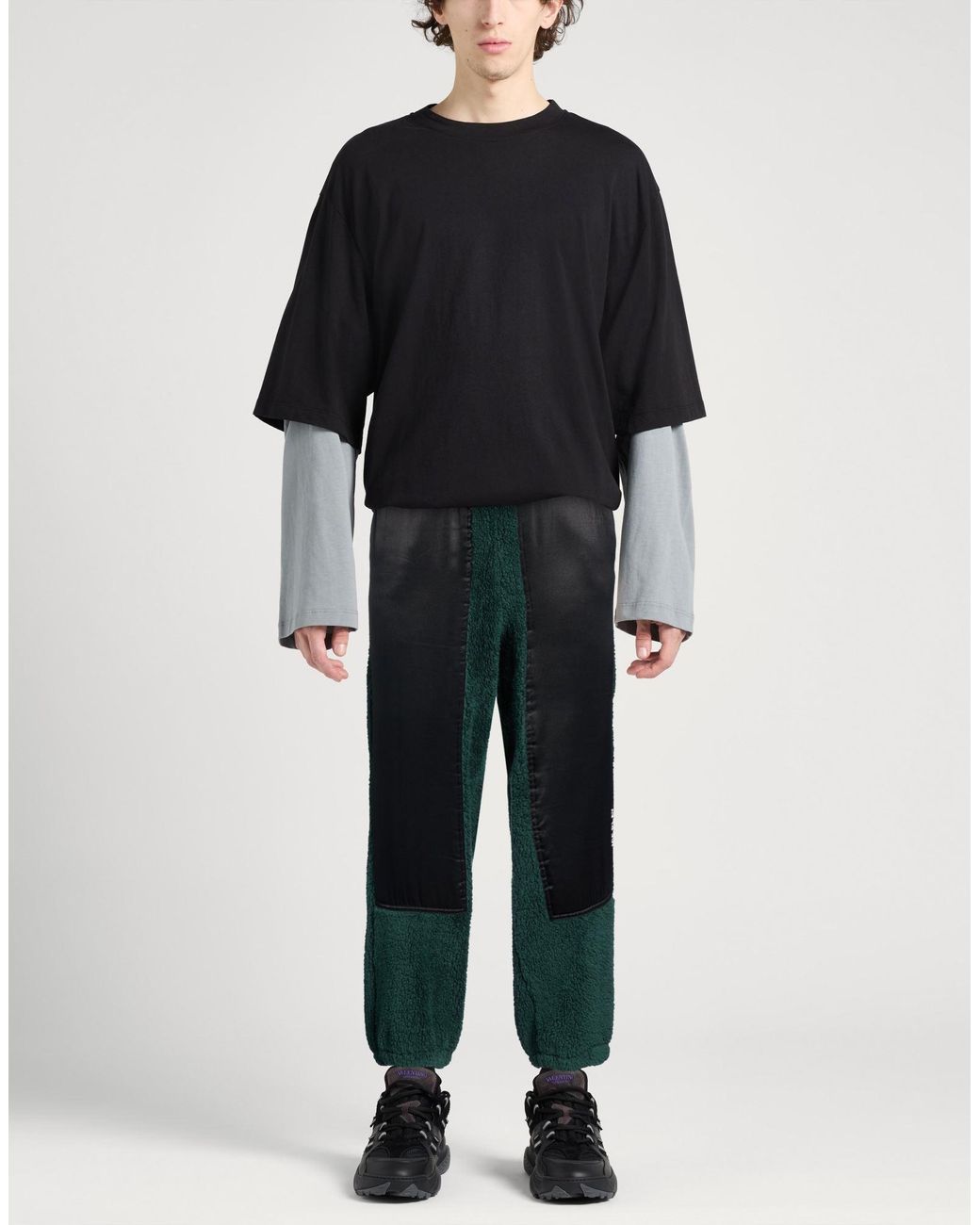 Ice Play Blue Pants Polyester, Viscose for men