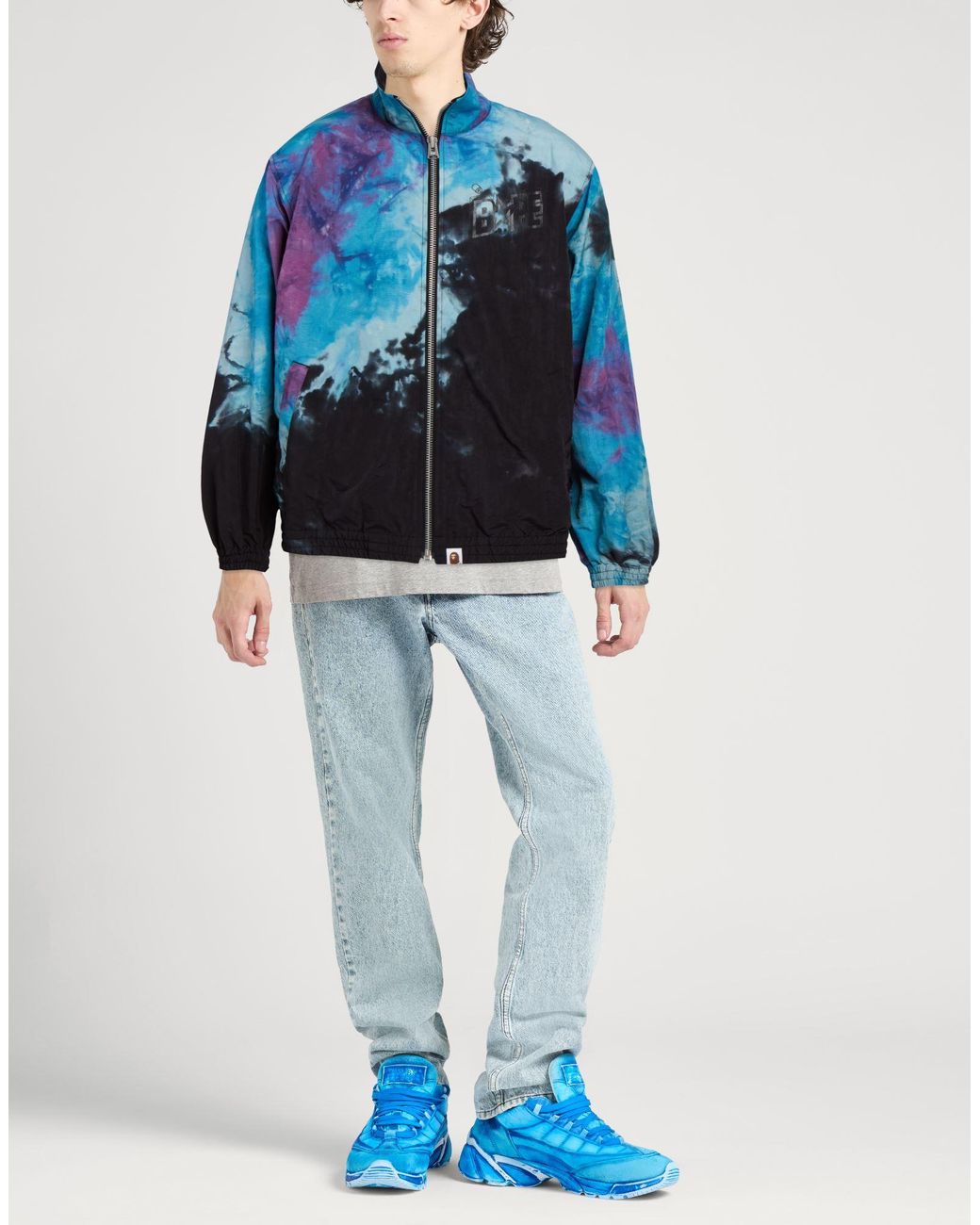 A Bathing Ape Blue Jacket for men