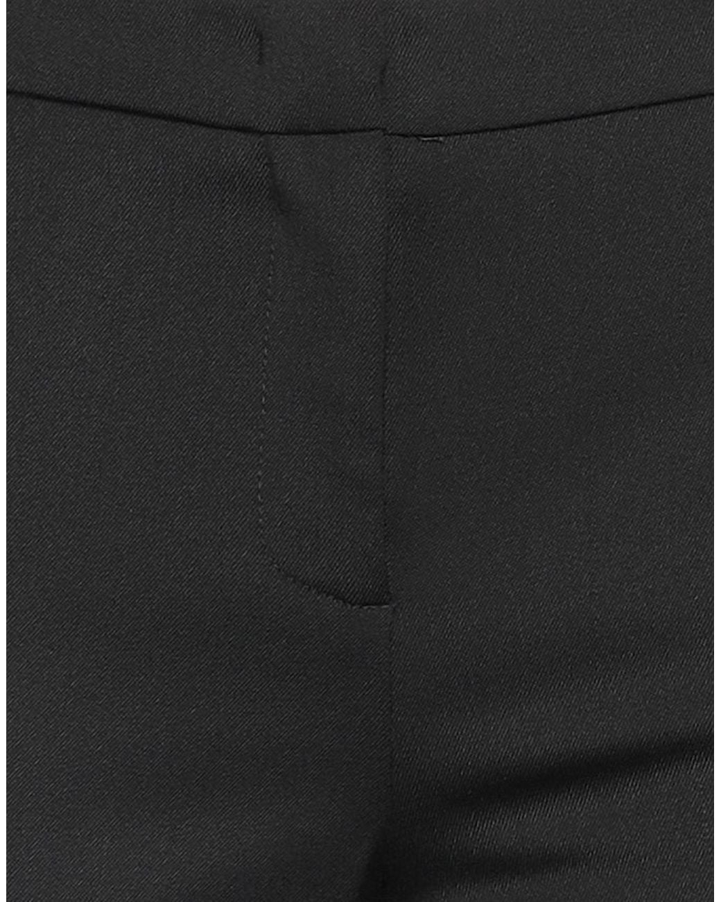 Kiltie Black Pants Polyester, Virgin Wool, Elastane
