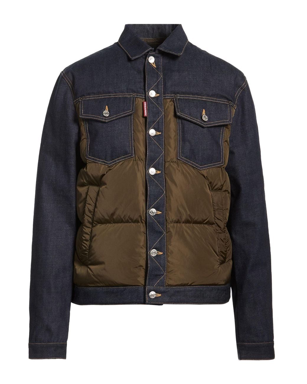 DSquared² Blue Puffer Cotton, Polyamide for men