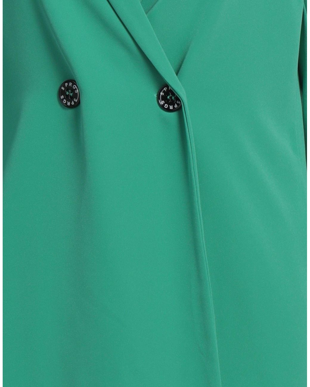 5 PROGRESS Green Blazer Polyester, Elastane
