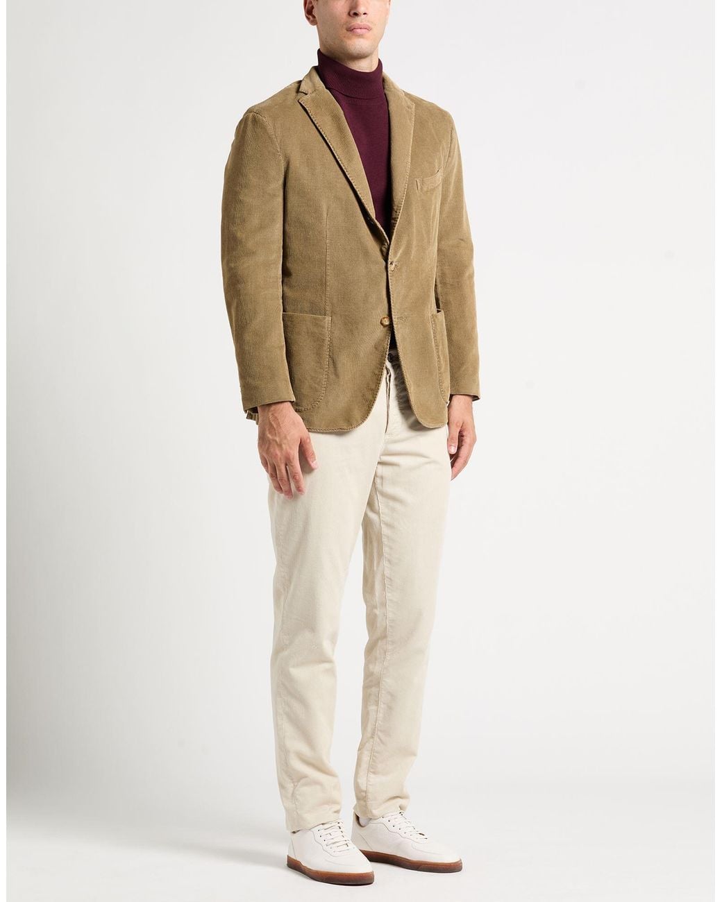 Boglioli Green Blazer Cotton, Modal, Elastane for men