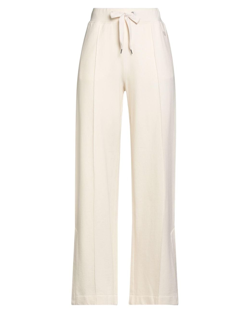 Parajumpers White Ivory Pants Cotton, Viscose
