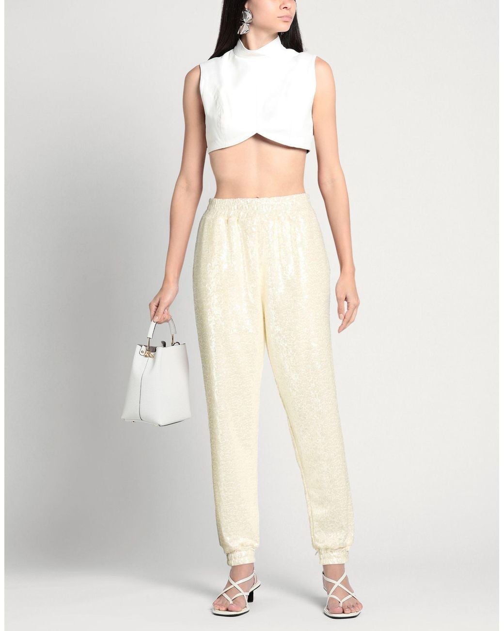 PHO® Firenze White Pants Polyester, Elastane