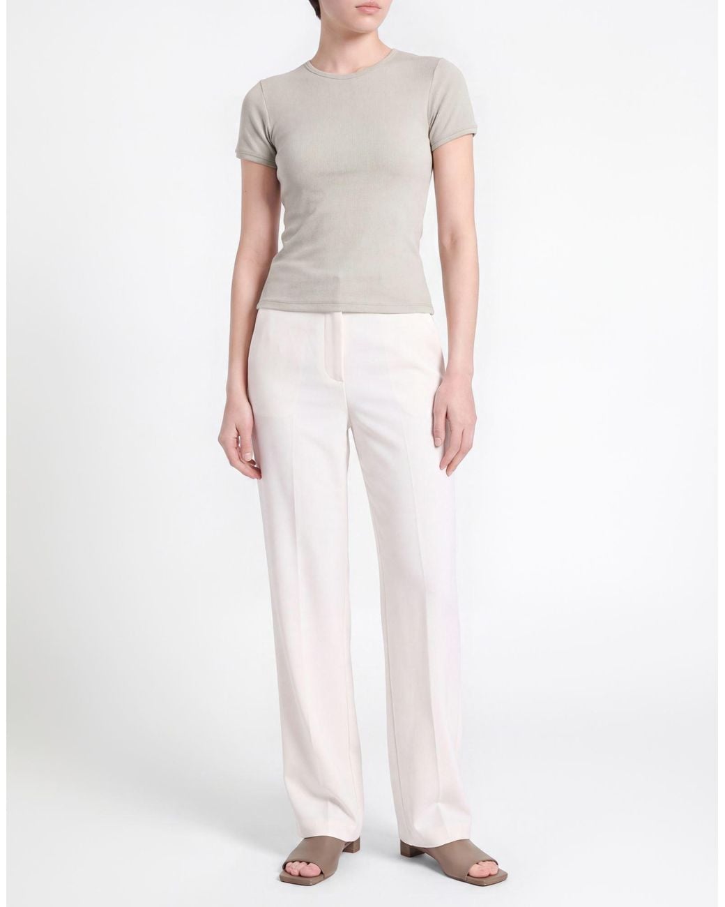 Represent White T-Shirt Cotton, Elastane