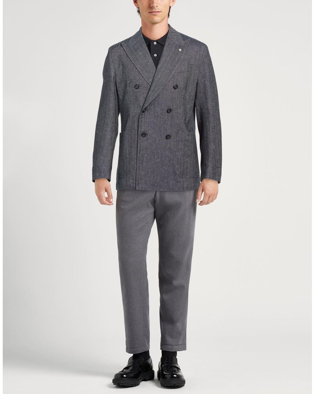 Manuel Ritz Gray Blazers for men