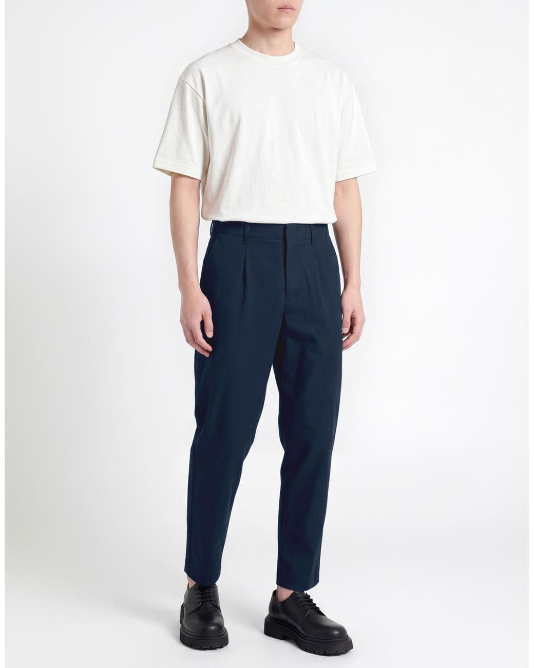 Rag & Bone Blue Pants Wool, Polyester, Lycra for men
