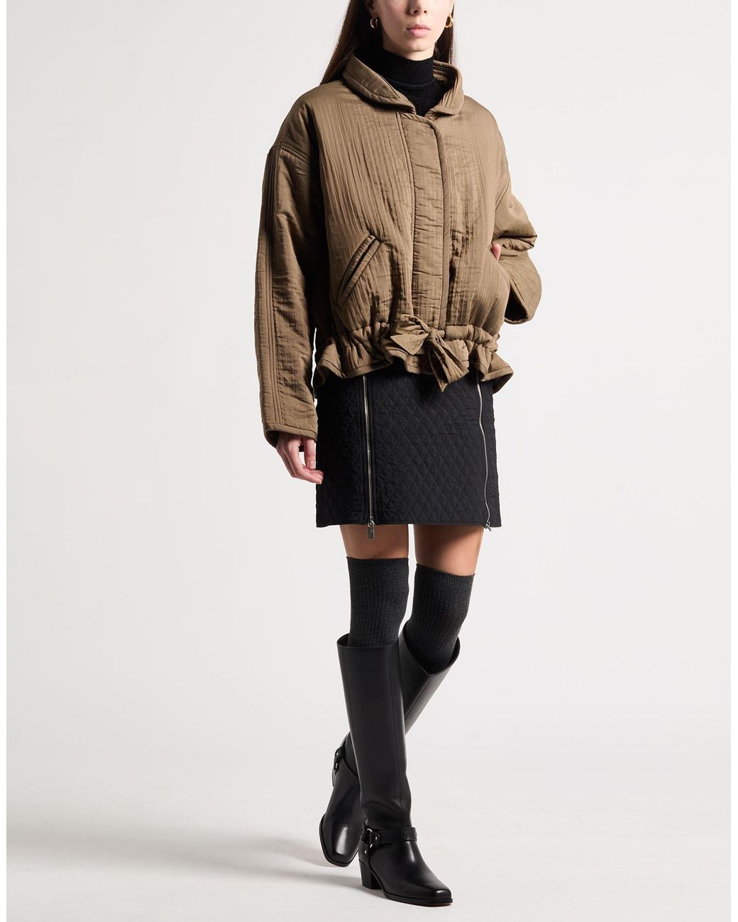 Burberry Black Mini Skirt Polyamide