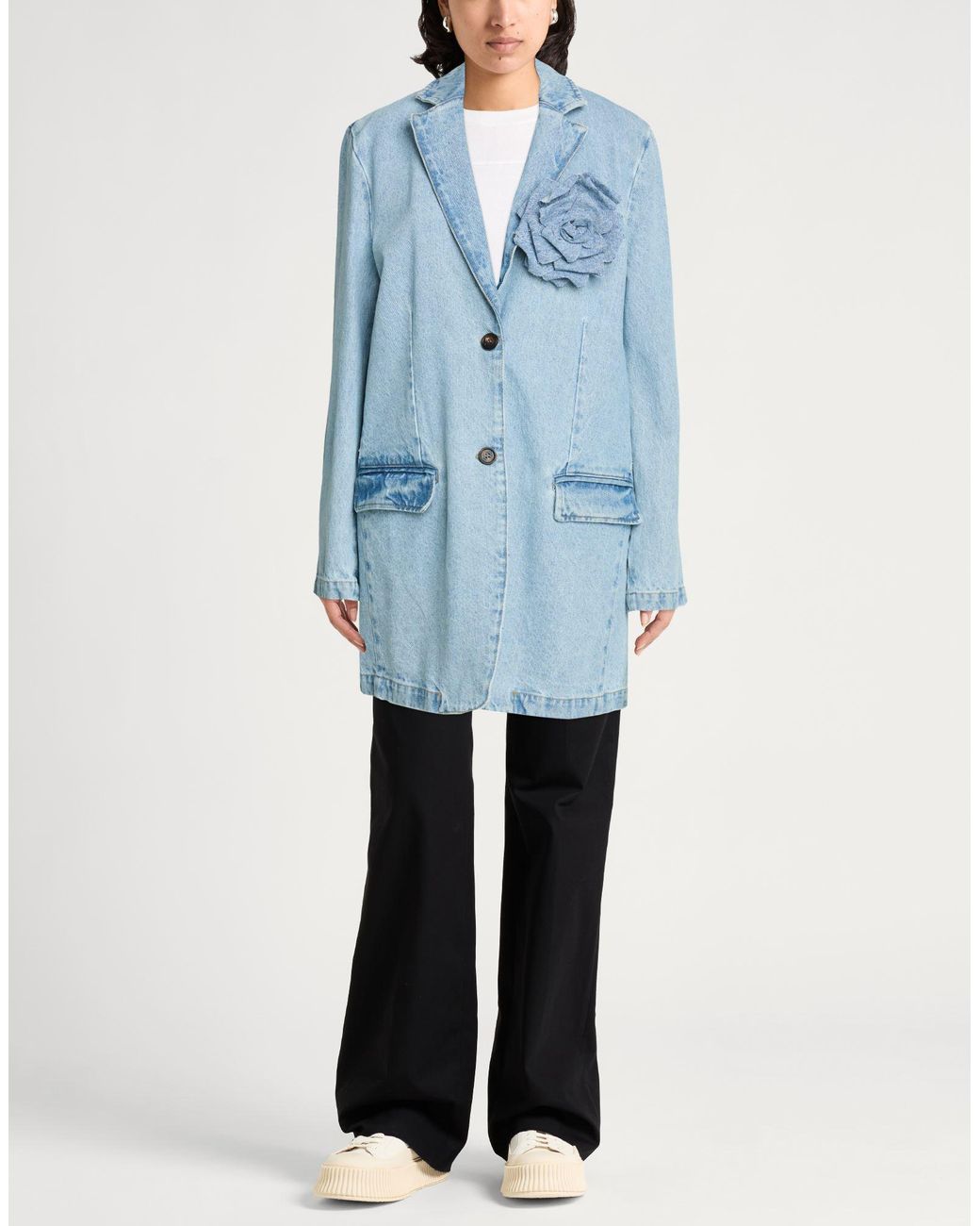 GIUSEPPE DI MORABITO Blue Denim Outerwear