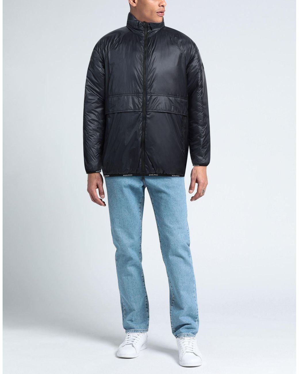 Woolrich Blue Jacket Polyamide for men