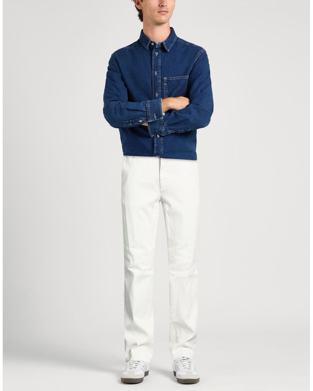 Eleventy White Trouser for men
