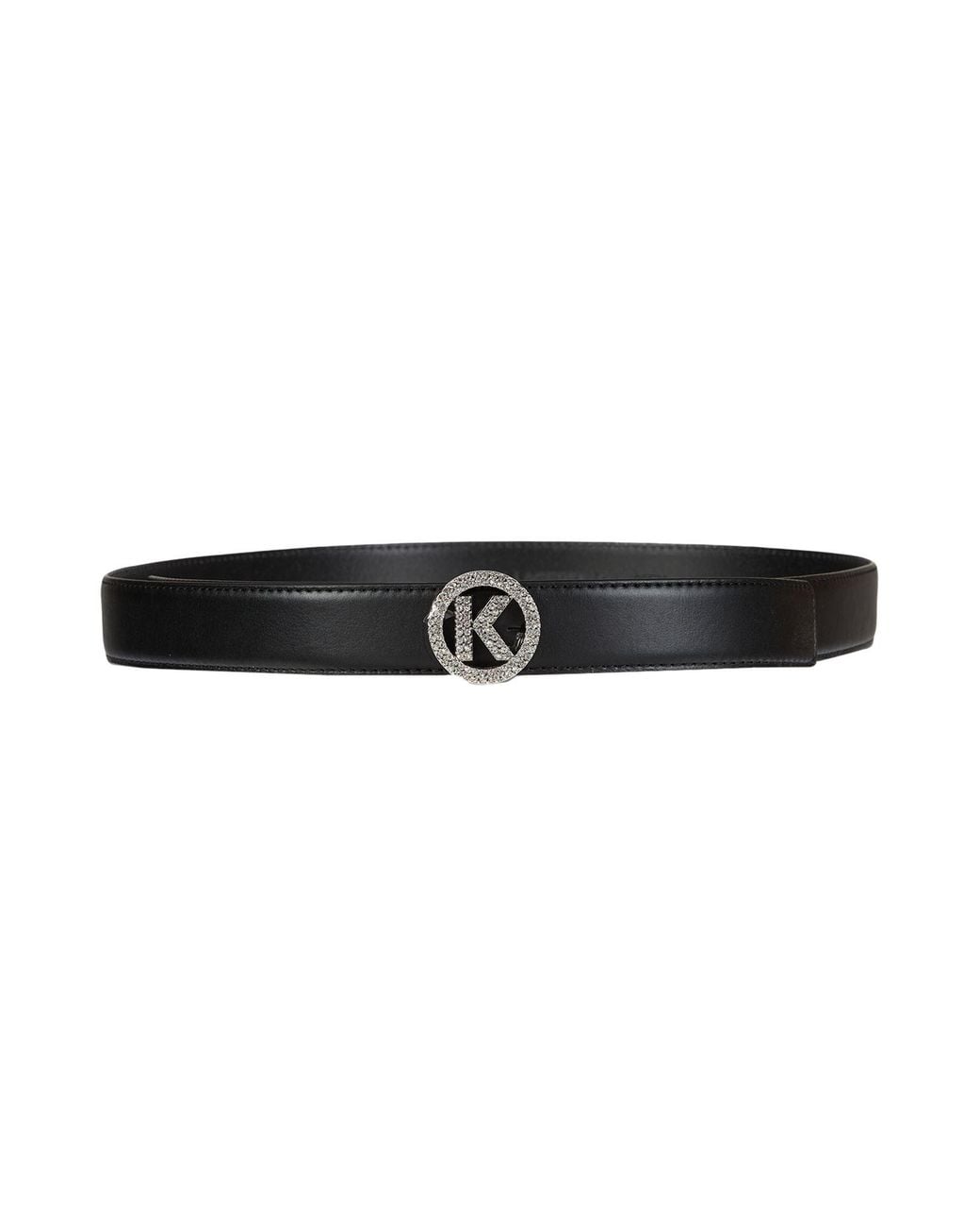 Karl Lagerfeld Black Belt Leather