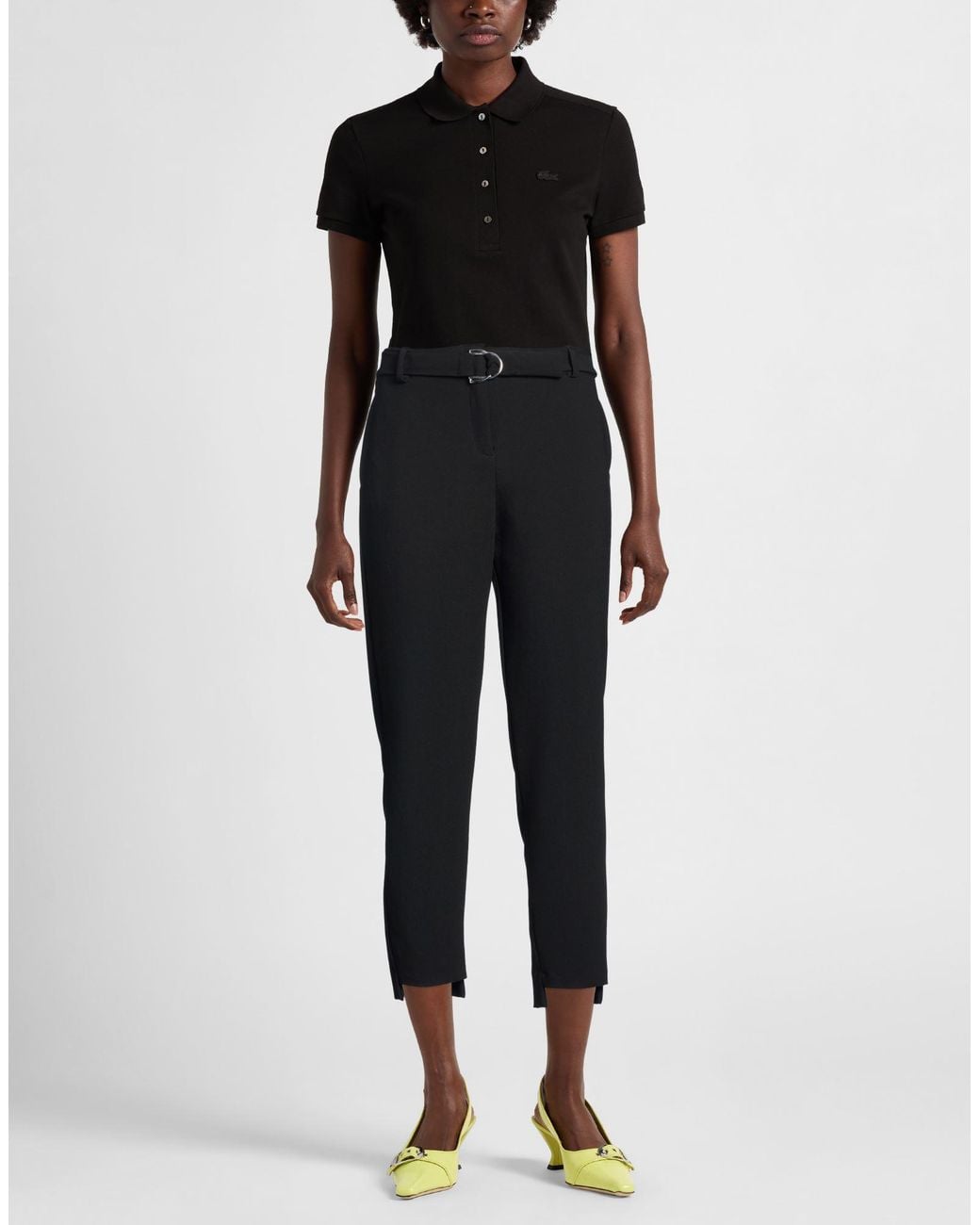 Maje Black Pants Polyester, Viscose, Elastane