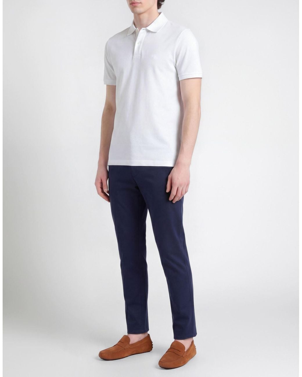 Harmont & Blaine White Polo Shirt Cotton, Elastane for men
