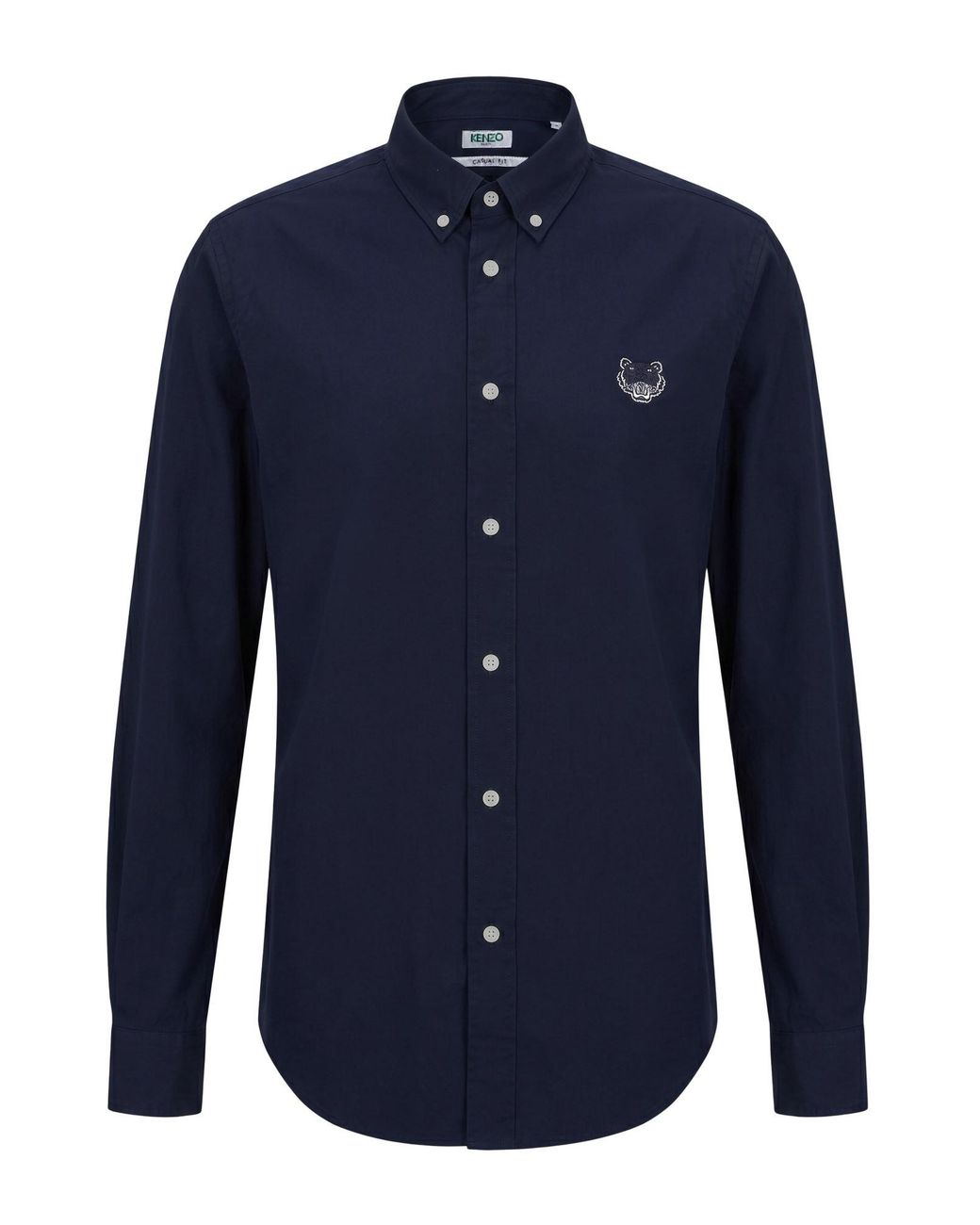 KENZO Blue Shirt Cotton for men