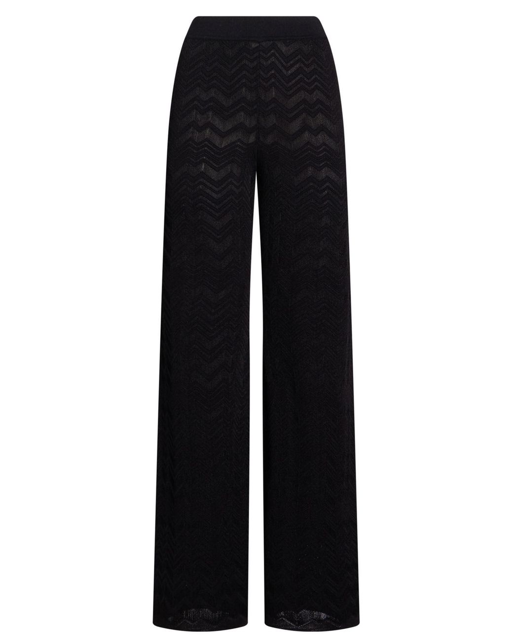Missoni Black Pants Viscose, Wool, Polyester, Polyamide, Elastane