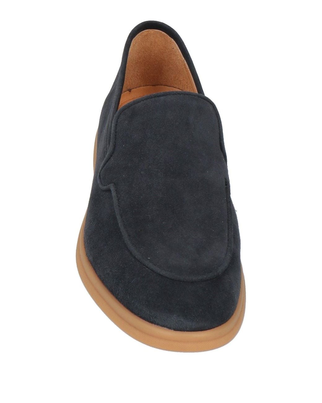 Eleventy Blue Midnight Loafers Leather for men