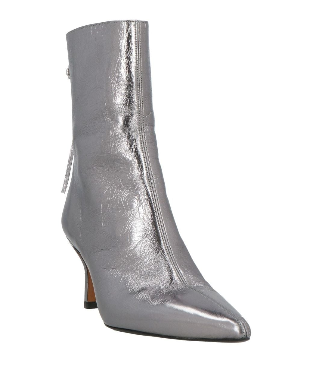Maje Gray Ankle Boots