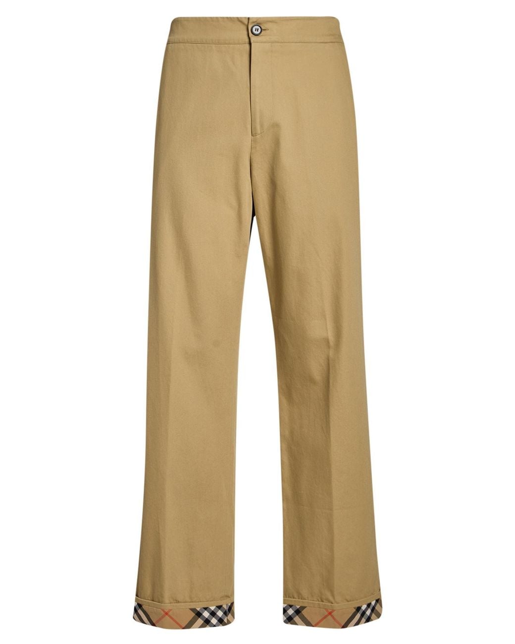 Burberry Natural Pants Cotton for men