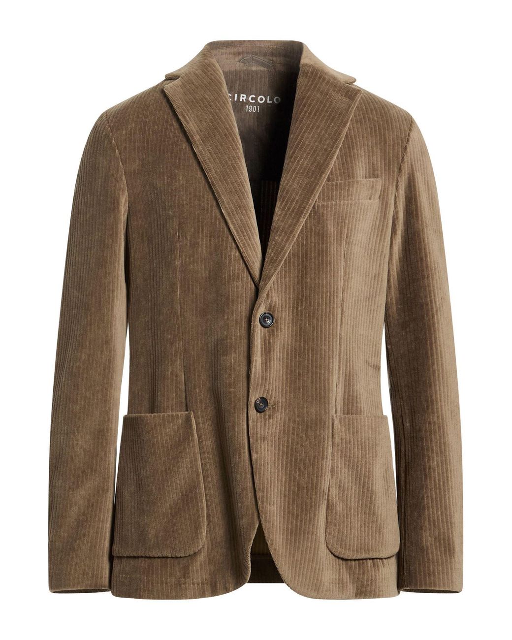 Circolo 1901 Brown Blazer Cotton, Polyester for men