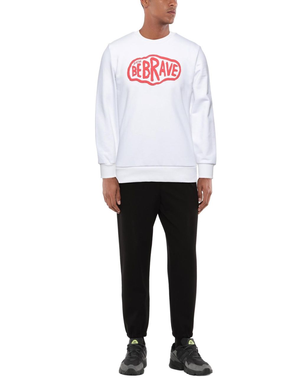 DIESEL White Sweatshirts for men