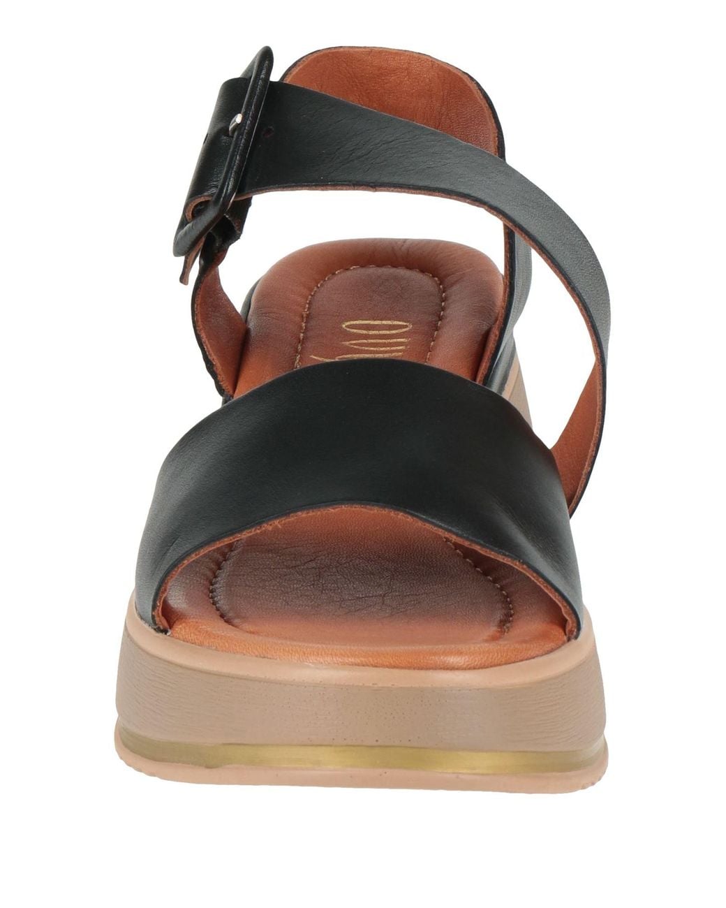 Ovyè Black Sandals Leather