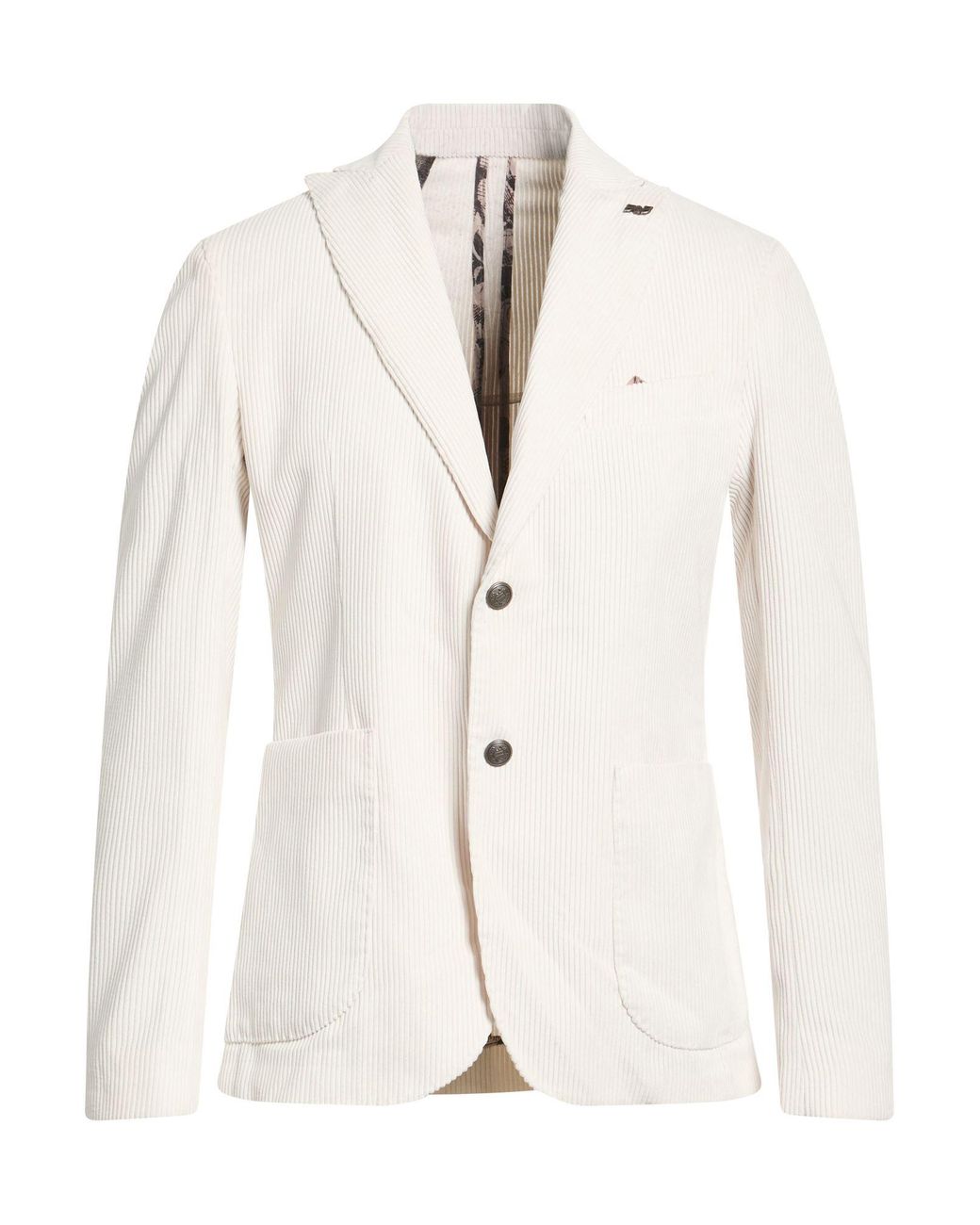 Bob Natural Blazer Polyester, Nylon, Elastane for men