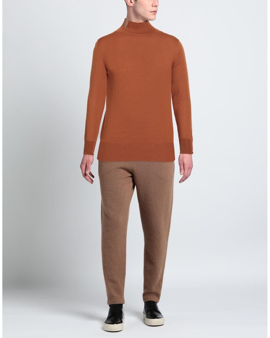 Svevo Brown Turtleneck for men