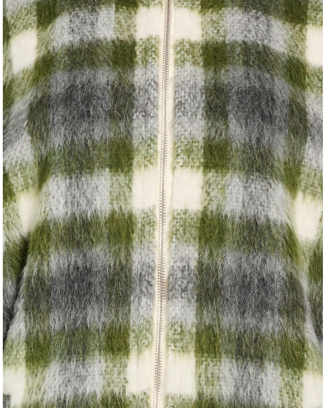 DES_PHEMMES Green Jacket Acrylic, Polyester, Wool, Alpaca Wool