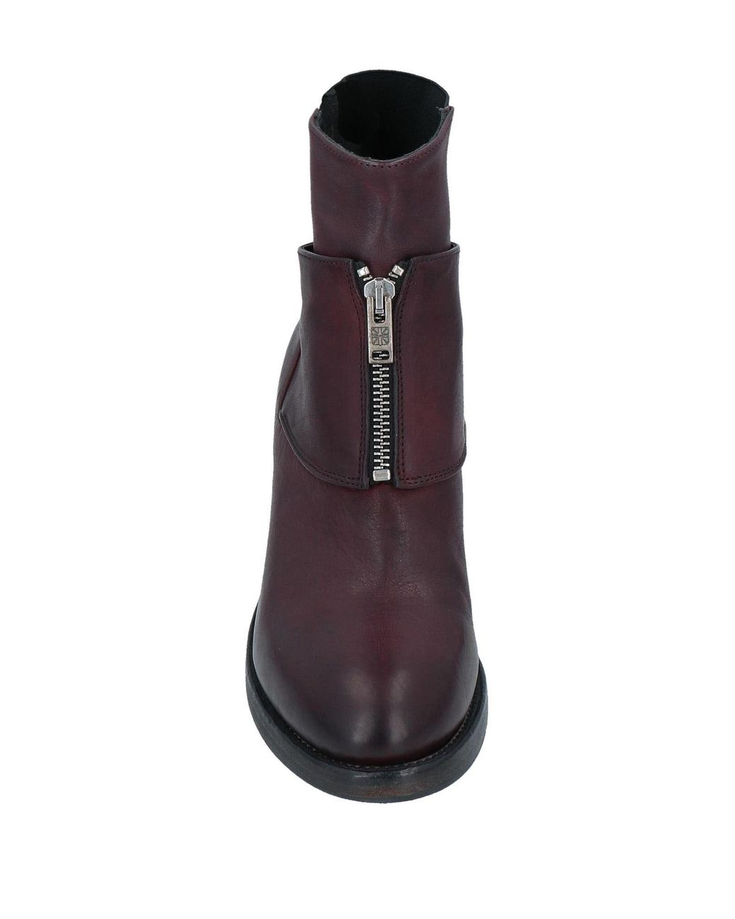 Pantanetti Leather Ankle Boots in Maroon (Purple) - Save 45% | Lyst