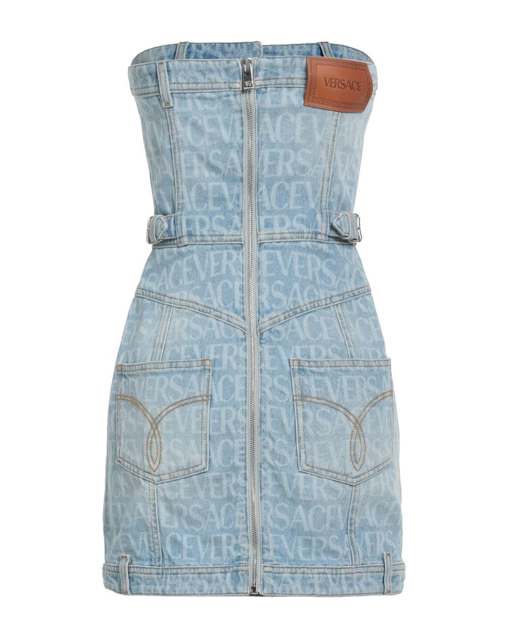 Versace Blue Mini Dress