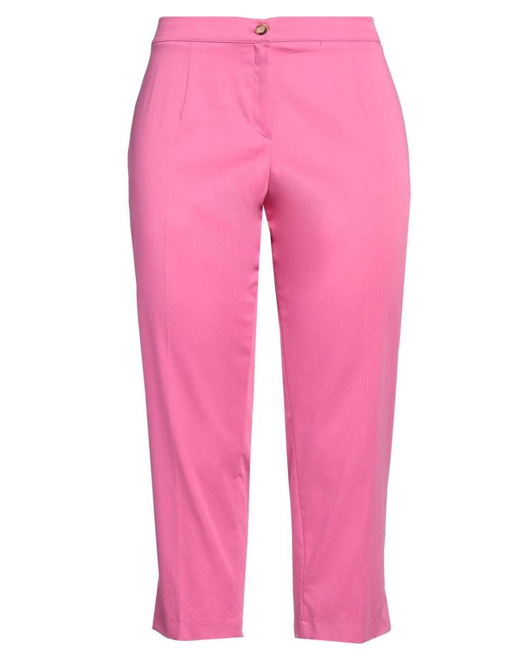 Elena Miro Pink Pants Cotton, Polyester, Elastane