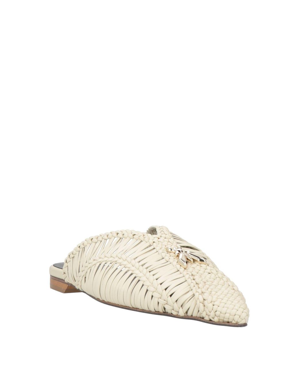 Patrizia Pepe White Mules & Clogs Leather