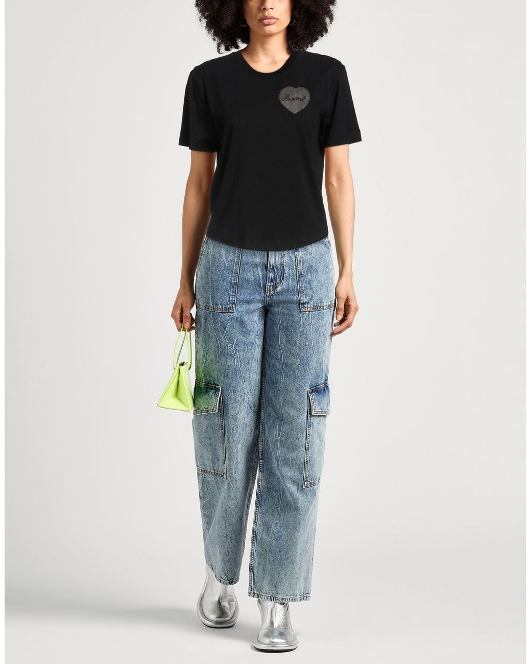 DSquared² Black T-Shirt Cotton