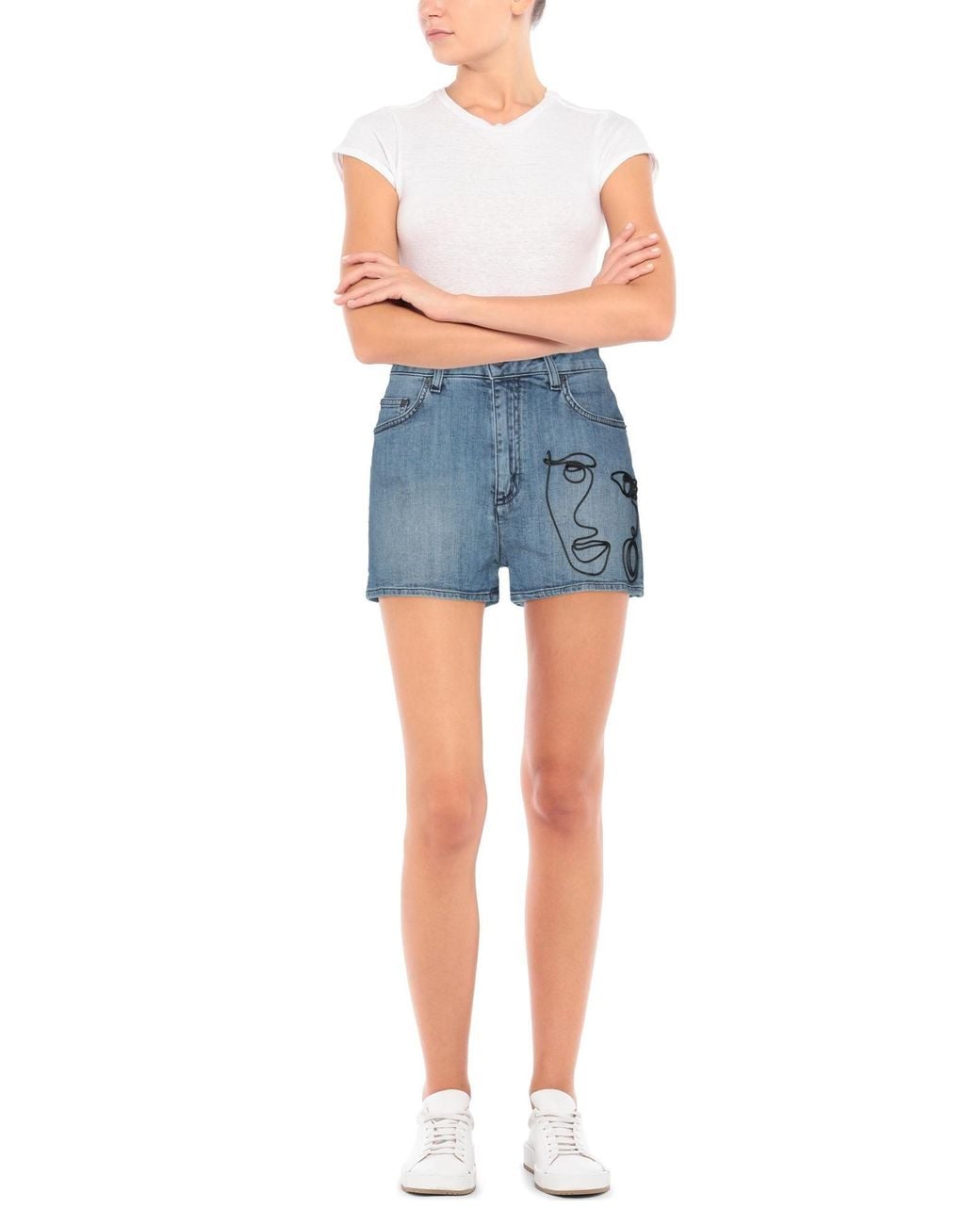 Moschino Blue Denim Shorts