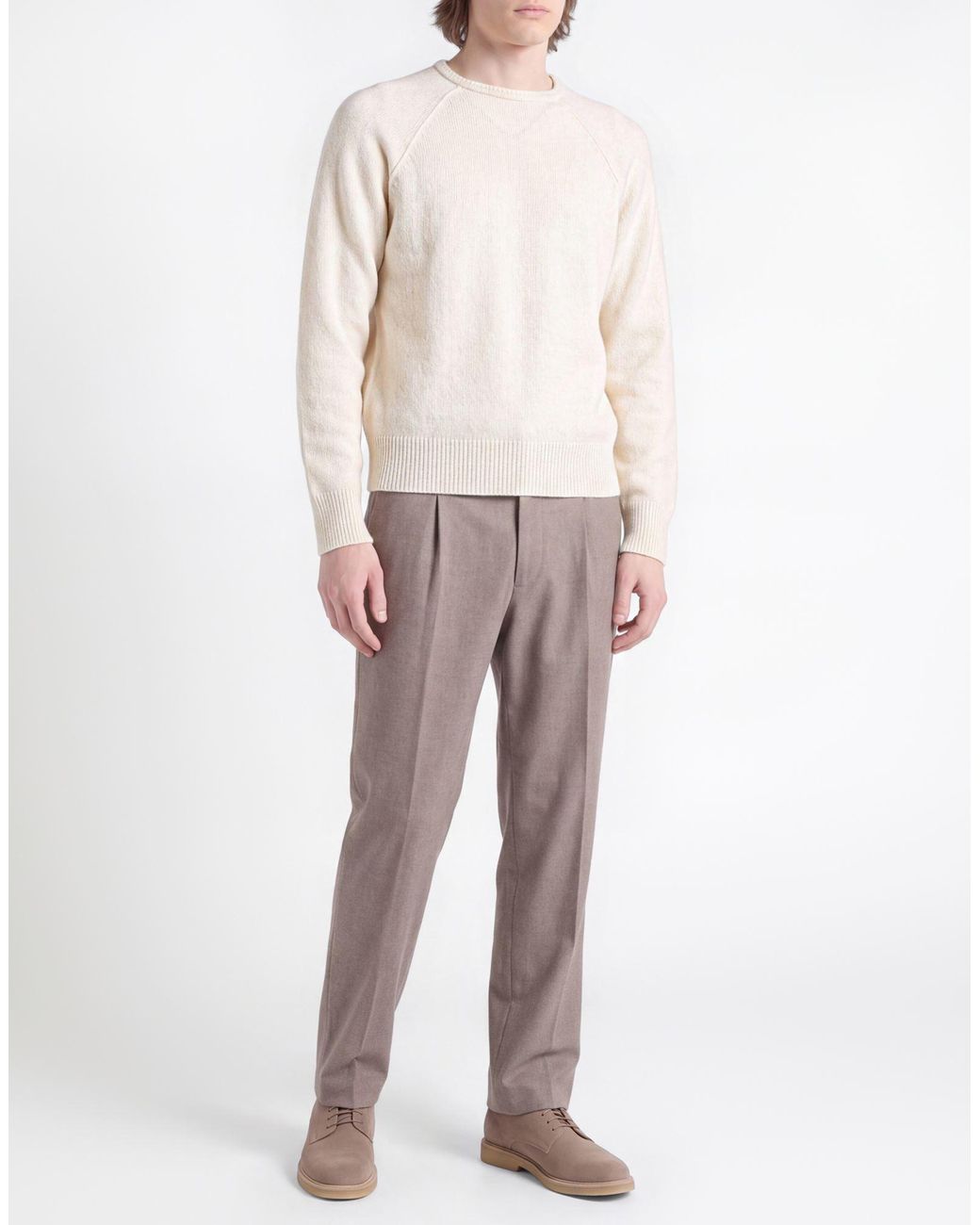 Alpha Studio White Sweater Virgin Wool, Polyamide for men