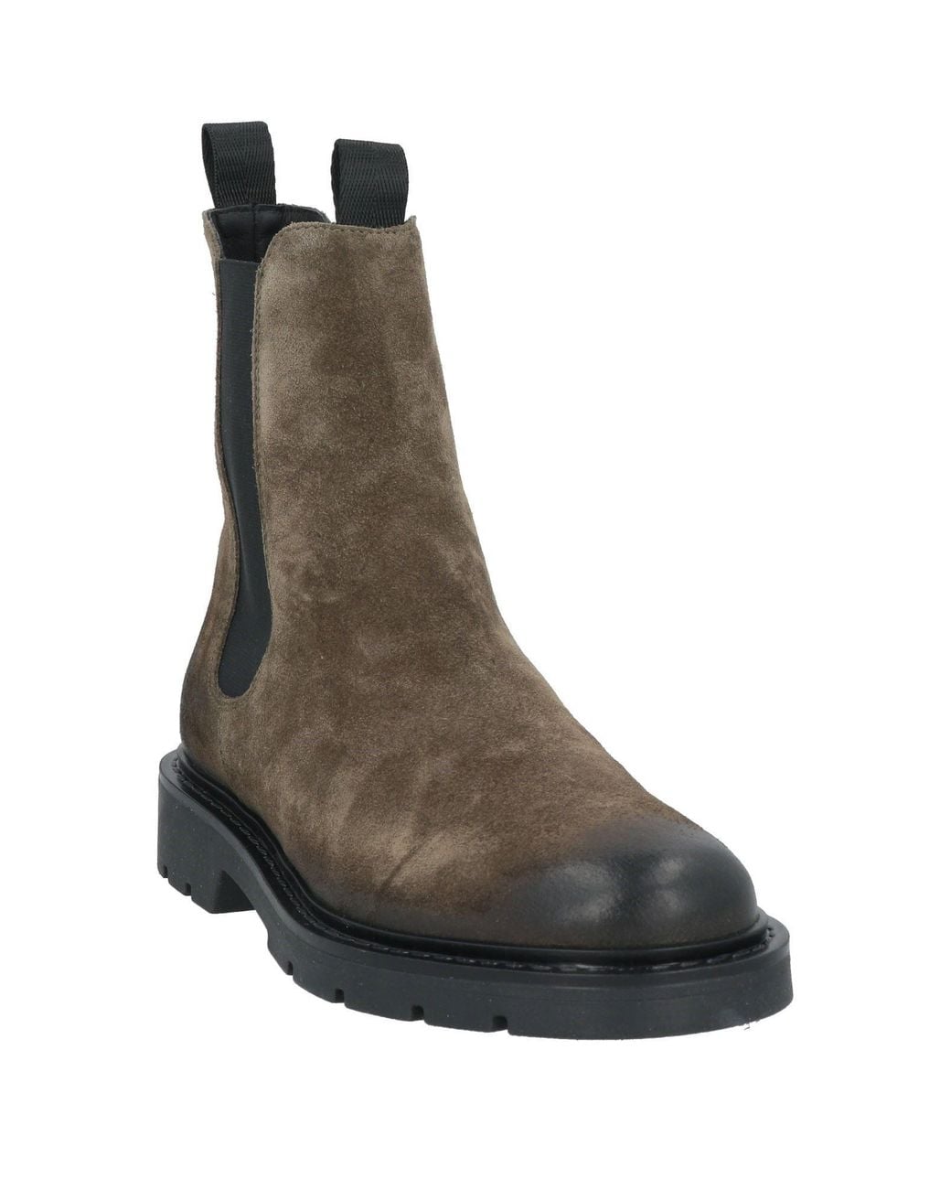 Carmens Brown Military Ankle Boots Leather