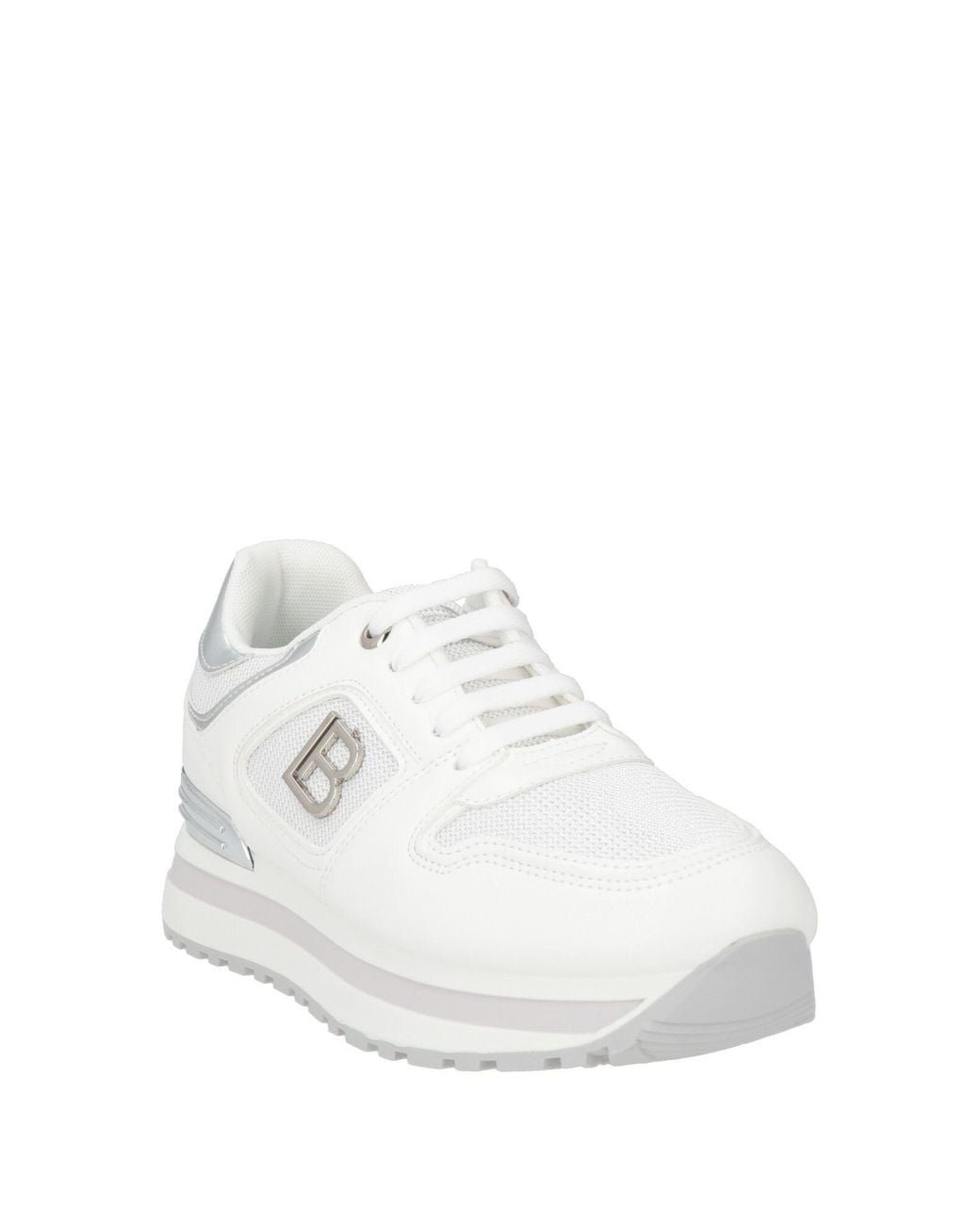 Laura Biagiotti White Sneakers Synthetic Material, Textile Fibers