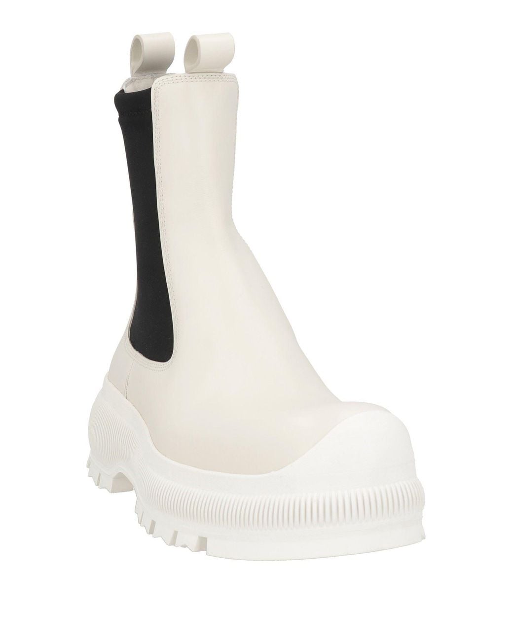 Jil Sander White Ankle Boots