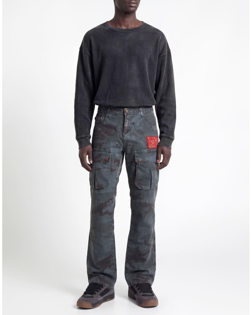 Frankie Morello Gray Trouser for men