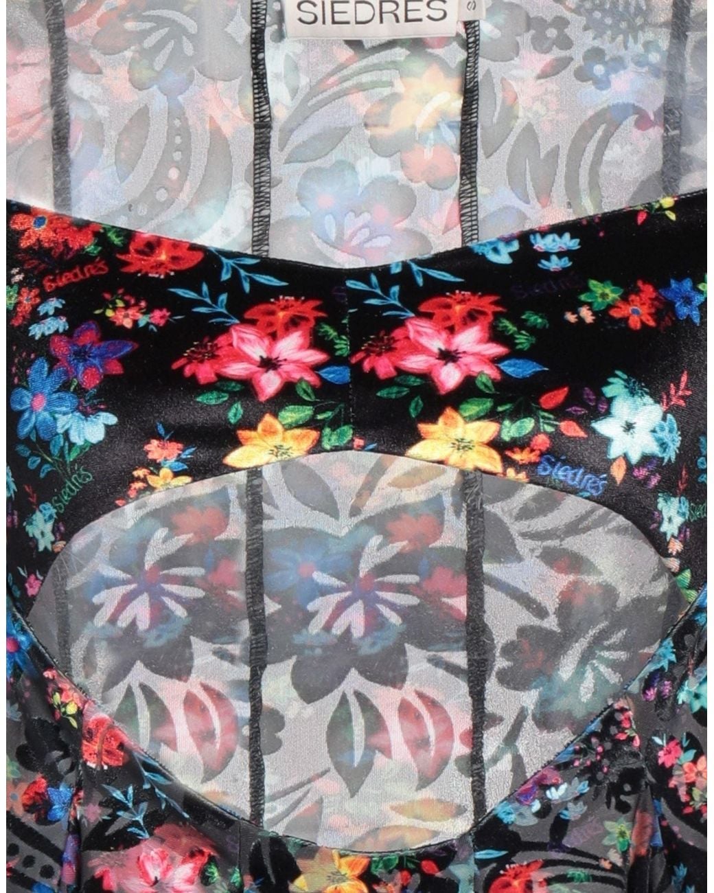 Siedres Blue Top Polyester, Polyamide, Elastane