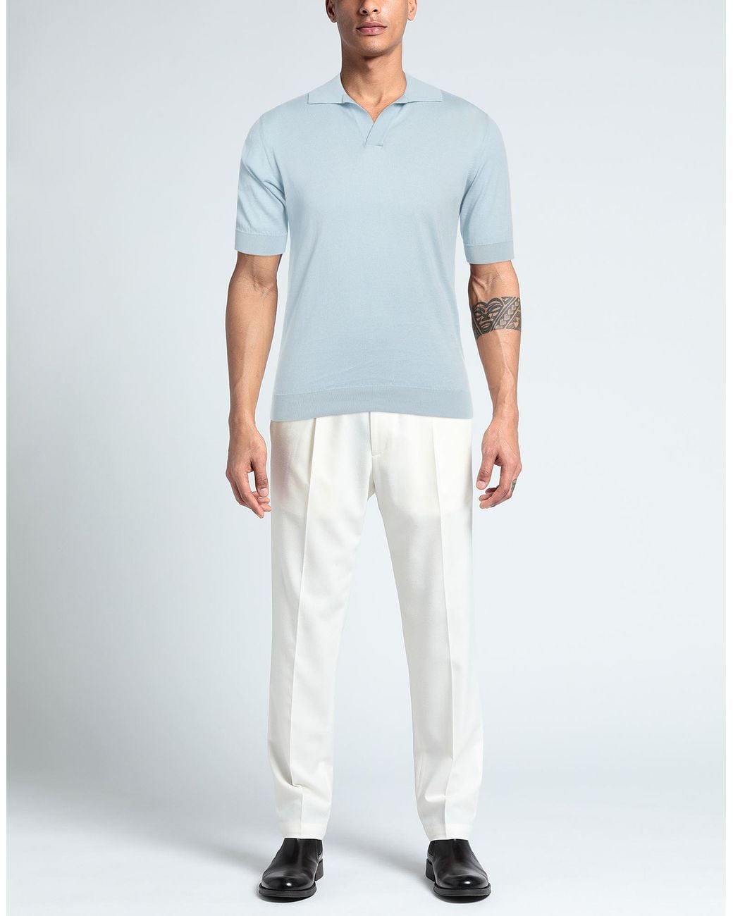 FILIPPO DE LAURENTIIS Blue Jumper for men
