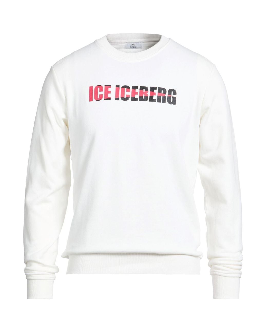Ice Iceberg White Sweatshirt Cotton for men