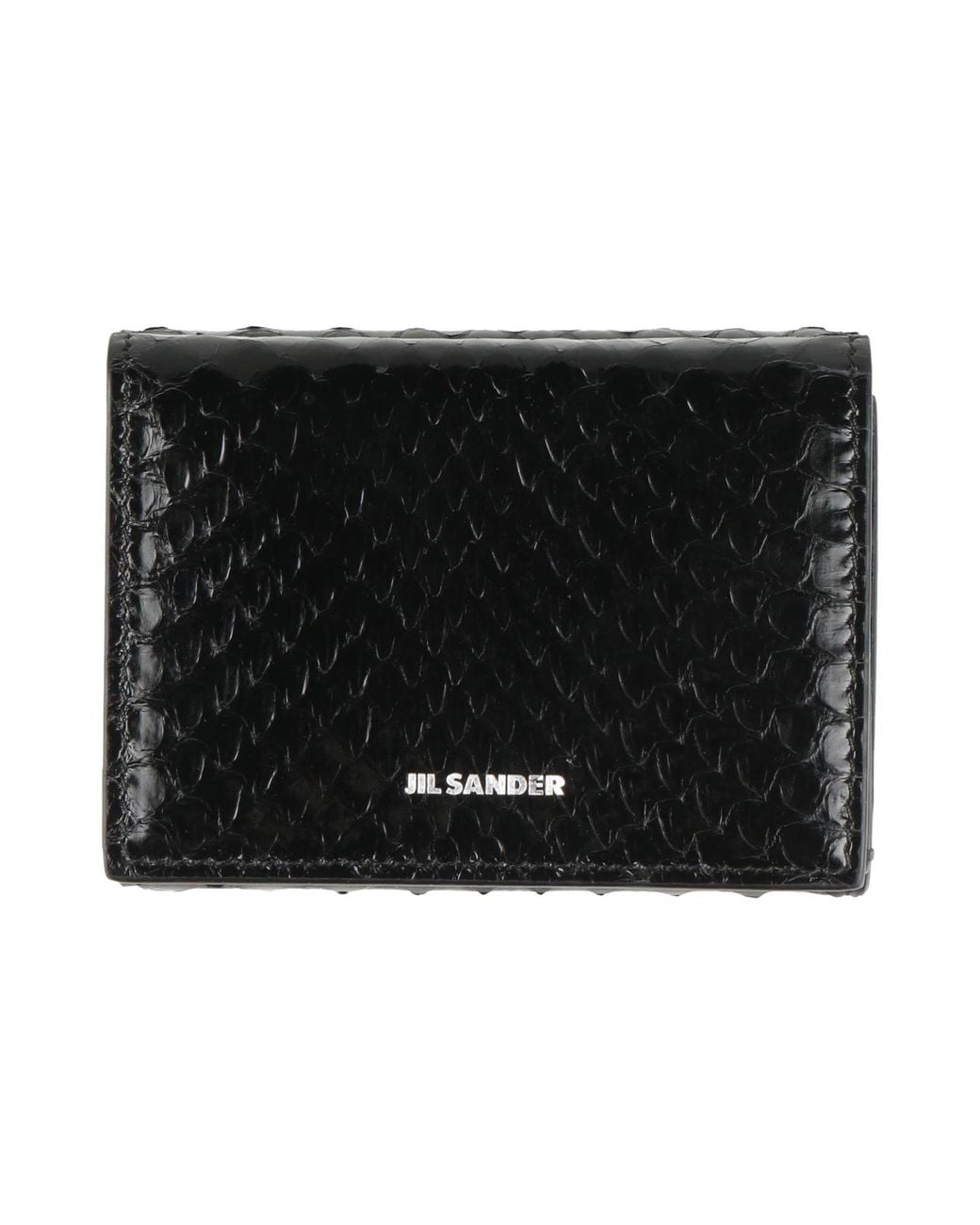 Jil Sander Black Wallet Leather