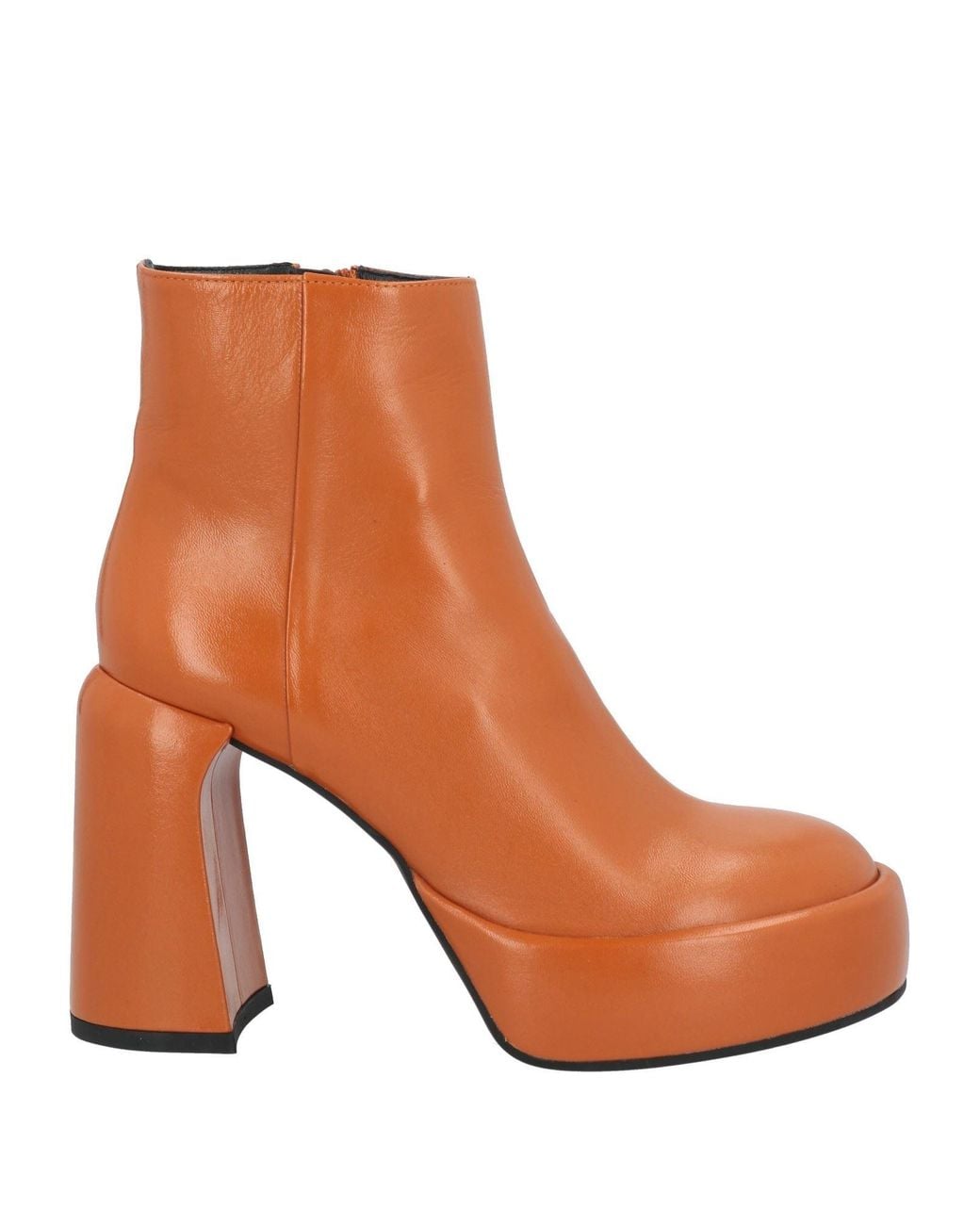 Elena Iachi Brown Ankle Boots Leather