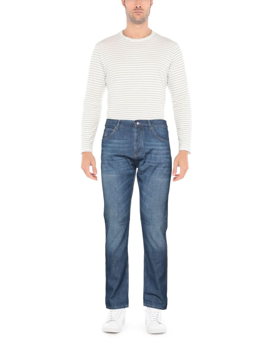 Brunello Cucinelli Blue Jeans Cotton for men
